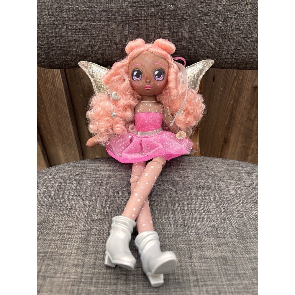 EUC Moose Toys Dream Seekers Stella Fairy Doll - Pink Sparkle Dress & Boots